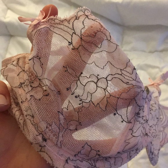 CHANTELLE PINK LACE BRA - Picture 2 of 4